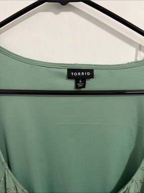 torrid Mint Green Scoop Neck Women's Tunic